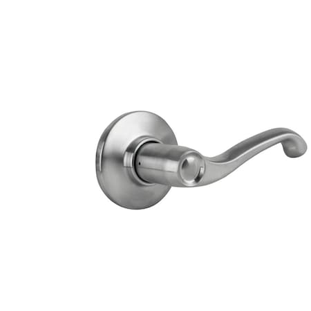 Schlage Grade 2 Tubular Lock, Single Dummy Trim Function, Non-Keyed, Flair Lever, Satin Chrm Fnsh, Left Hand S170 FLA 626 LH